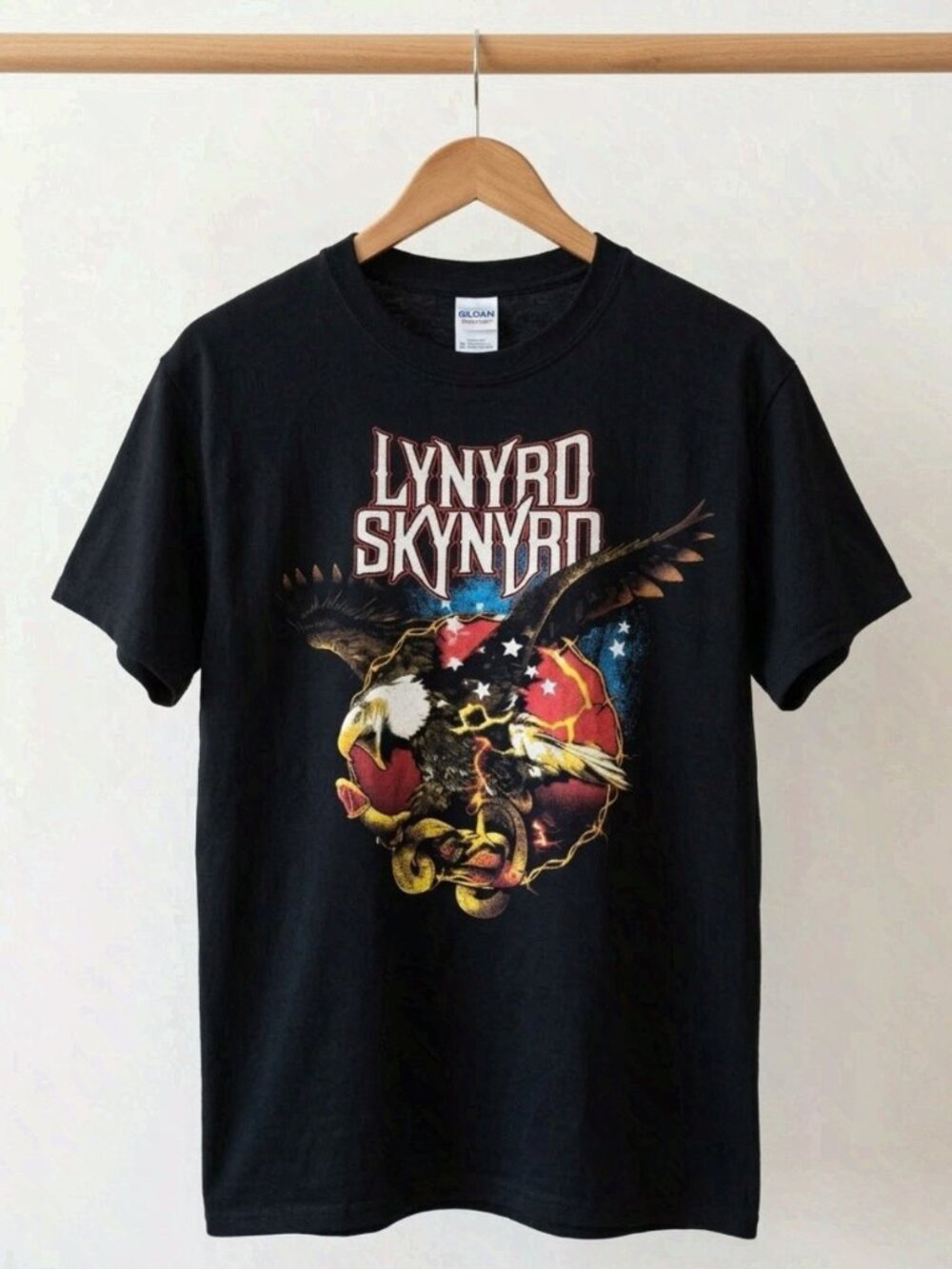 Vintage Lynyrd Skynyrd Great American Jam Tour 2005 Black T-Shirt Reprint